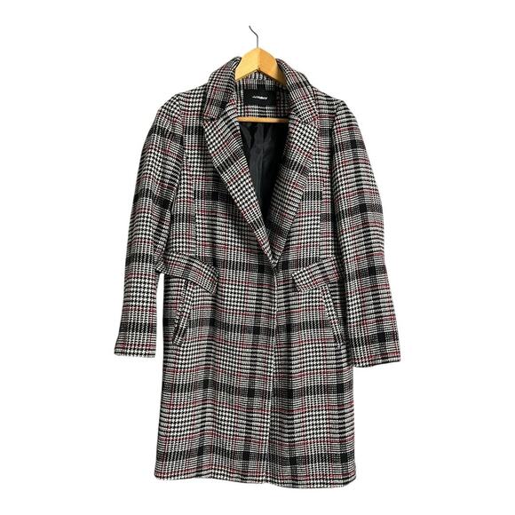 Miss Valley Plaid Houndstooth Jacket Coat Blazer Preppy twee Stroller Retro - Picture 1 of 6